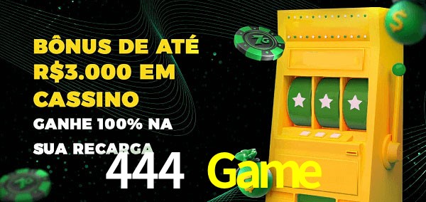 444 Game melhor bônus de depósito