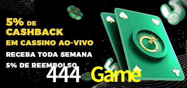 Promoções do cassino ao Vivo 444 Game